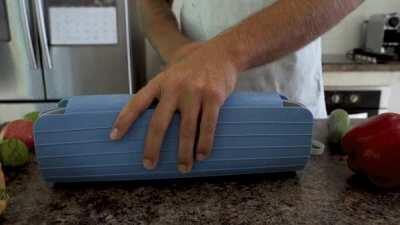 A kitchen scrap catcher and organizer