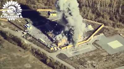 Ukrainian MiG-29 dropped guided French AASM HAMMER aerial bombs on a Russian base, reportedly killing Russian officers (including FSB officers). May 2025. Glotovo (Belgorod Oblast, Russia).