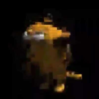 Dancing Pixelated Garfield