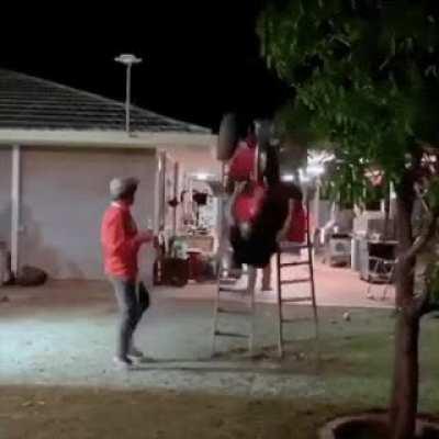 Nearly lost his head