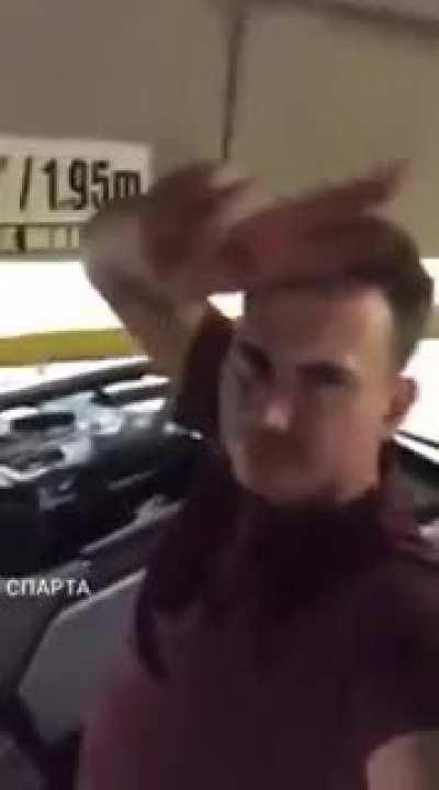 Showing off on top of the convertible