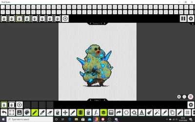 I did some animation for the Demon Fat Zombie, but i had an error saving it as a gif and i didn't want to waste my work so i recorded it with obs ¯_(ツ)_/¯