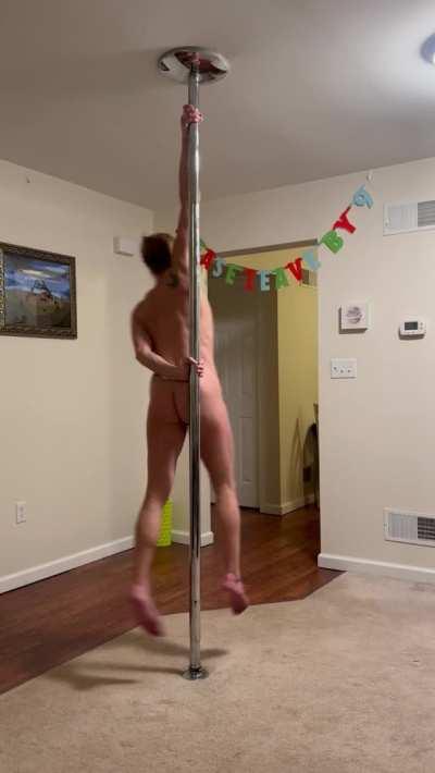 (F) Today’s pole workout