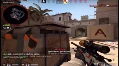 1v3 AWP clutch to save my team from a draw