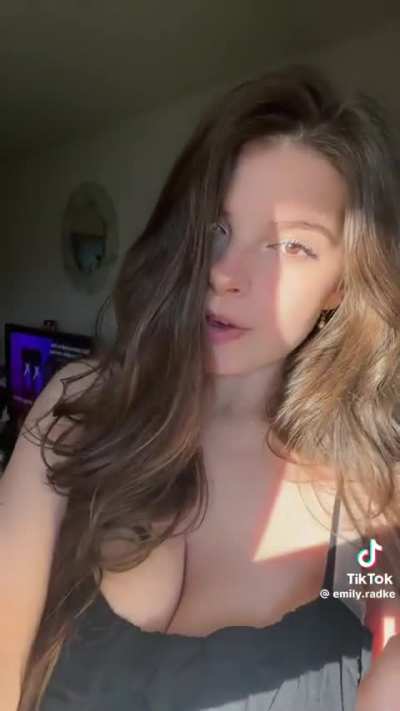 Busty tiktok girl