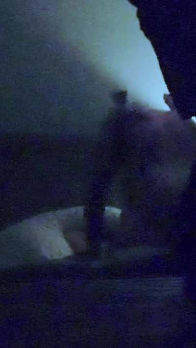 Hidden cam sexy fit vocal hotwife asks bull for creampie in her bed while pounded missionary with legs and feet up