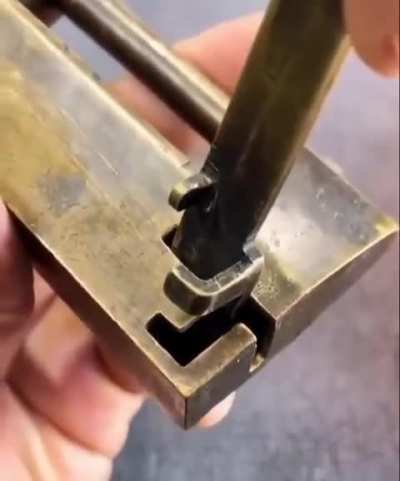 This Double Maze Copper Lock has been used in China for more than 2,000 years as security systems.