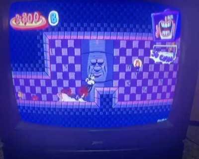 Pizza Tower on CRT (WOW!)