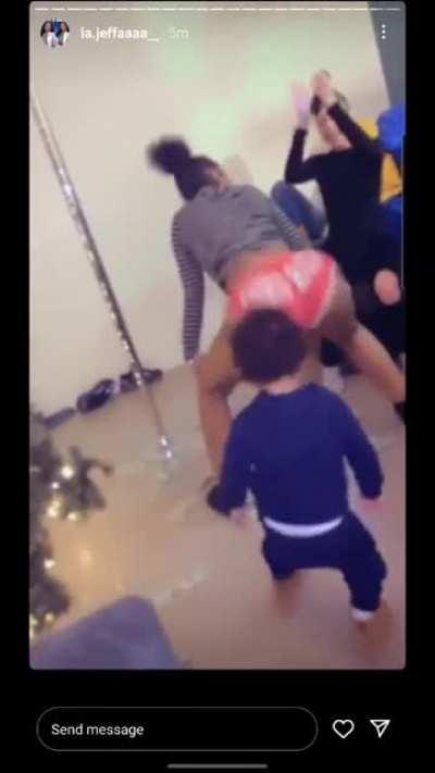 Kenzo B And Her Friends Twerking In Front Of A 2 Year Old
