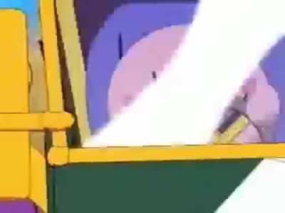 Kirby runs over Dedede and Escargoon