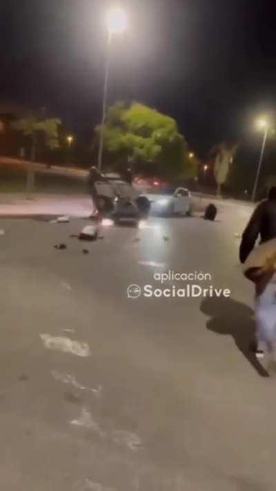 What could go wrong hanging out a car window?