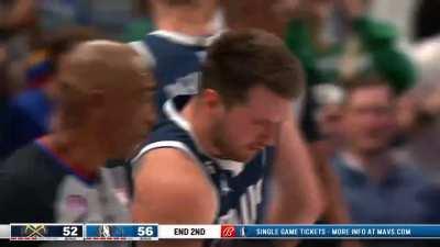 [Highlight] Luka beats the buzzer but the refs call it back shortly afterwards.