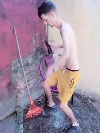 Mr. Game & Watch mains sleeping on shield, until they realize you touched it for 0.00001 nano seconds