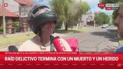 En Moreno (PBA) asesinaron a un repartidor de PedidosYa. Hace unos días lo entrevistaban y contaba que el distrito es 