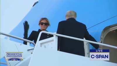 The soundtrack of Trump’s final appearance as president. Unedited and beyond satire (but we’ll still do our best)