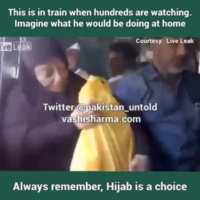 There's direct correlation between Hijab/Burqa and domestic violence. Culture that enforces Burqa on women is same that allows husbands to beat wives [4/34], have multiple wives [4/2,3], and give unilateral Talaq [Ch 65]