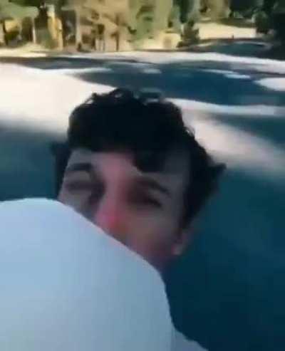 Skateboarding backwards down a hill with no helmet while drinking milk? Sign me up!