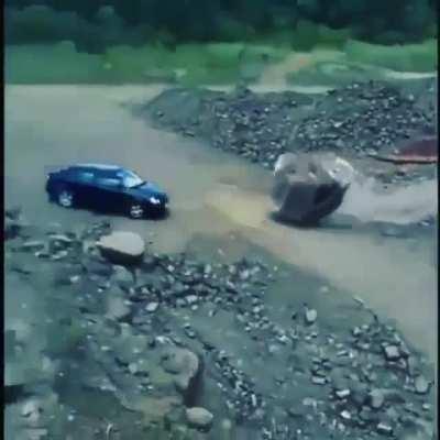 Good thing he honked his horn