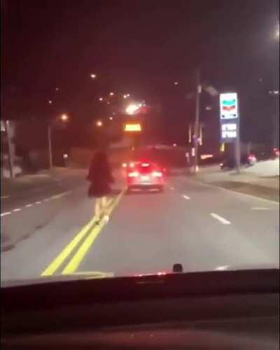 Twerking on the street? Idiots...