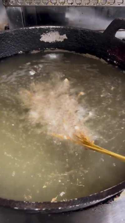 Frying Wheat Heads
