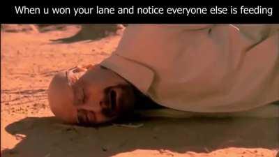 You won your lane and notice that your team isn't doing great ...