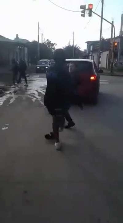Street fight in Argentina
