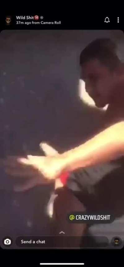 They just straight up left him