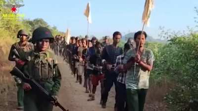 Arakan Army/Arakha (AA) Capturing the Myanmar Junta's Western Regional Military Command in Ann, Rakhine State on December 20th. Also Includes a subtitled interview with Captured Brigadier General Kyaw Kyaw Than. (Uploaded on December 26)