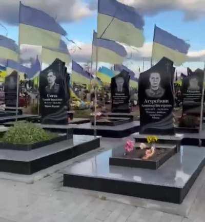 The price of the freedom. Let's not forget the ultimate price Ukraine is paying.