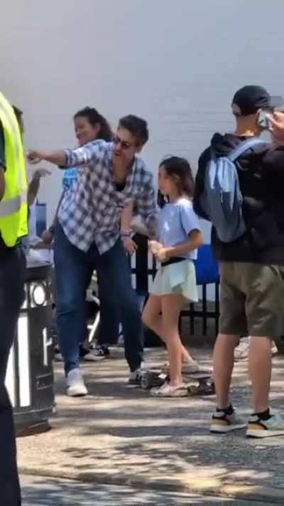 Parents teaching their kids hate at Israeli flag raising in New Jersey