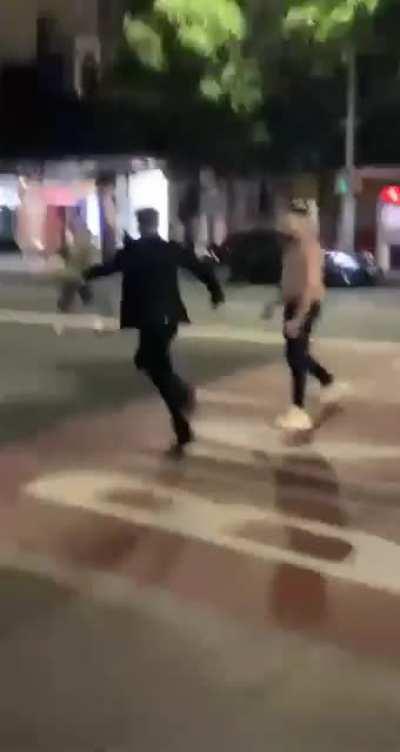 Me fighting some cunt (unwillingly) with my skateboard