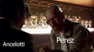 Perez and Ancelotti trying to call up Mbappe to convince him to join us