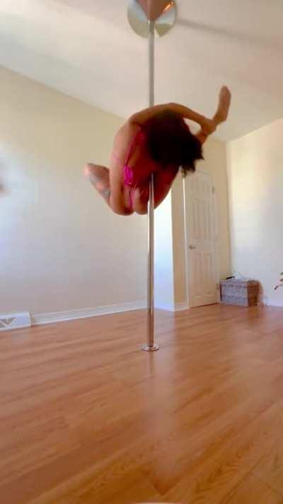 Follow my Instagram for all my pole videos. Link below ⬇️