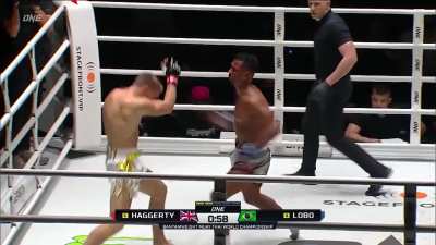 Jonathan Haggerty’s fight of the year contender against Felipe Lobo to defend his ONE Bantamweight title last year. He returns at ONE 173 on November 17, this time challenging Nabil Anane for the title.