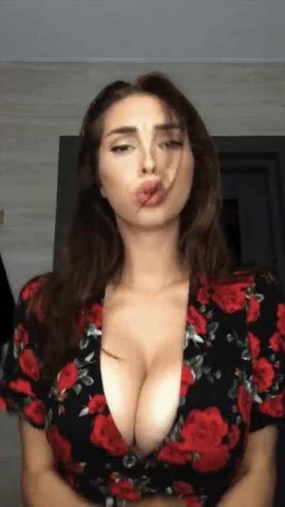 Who is this busty, bouncy goddess?