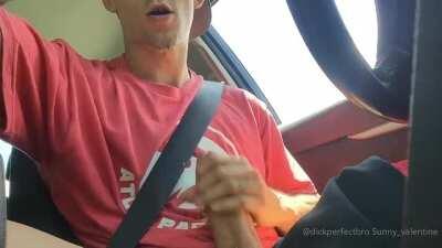 Nothing like a nice thrilling car wank