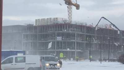 Someone forgot to secure the styrofoam boards properly