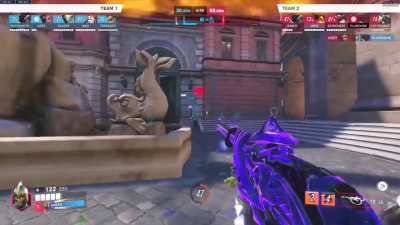 When you're outnumbered but the enemy team follows movie logic where they can only attack one at a time