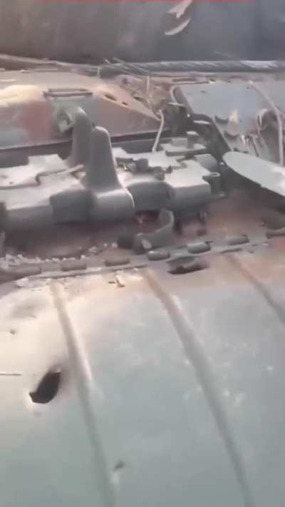 Newly destroyed Cambodian T-55
