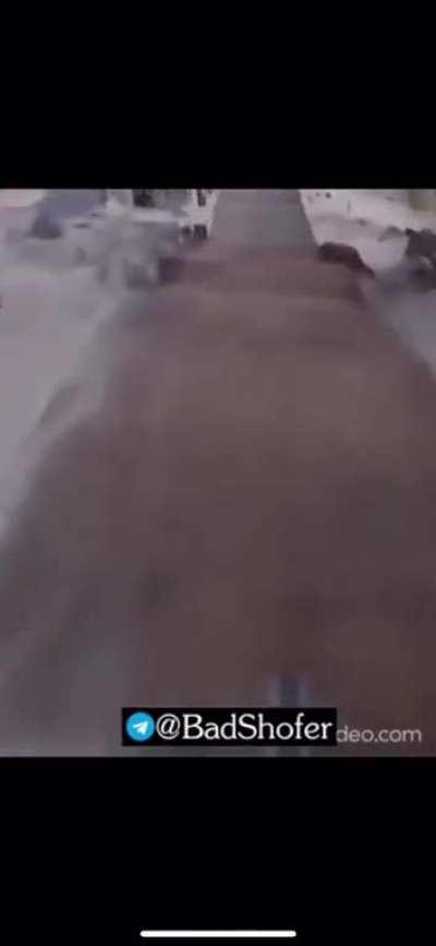 And that kids is what happens when you look at your phone while standing in the middle of a dirt bike track