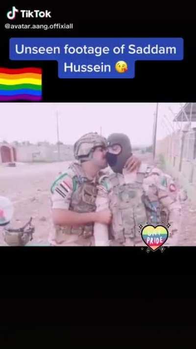 The least gayest footage of Saddam