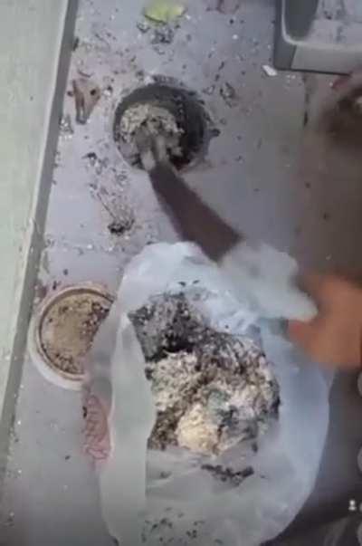 Just cleaning out a drain