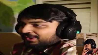 Mutahar laughing to Mutahar laughing but stretched
