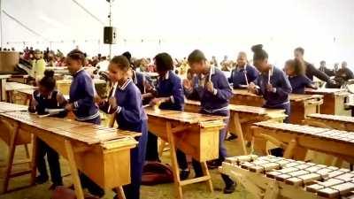 Vivaldi played by South African primary school Goede Hoop Marimba Band