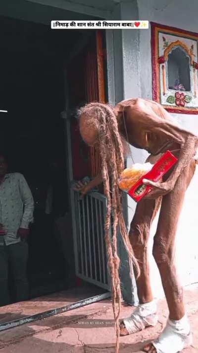 An intimidating indian saint.