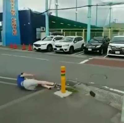 So much for trying parkour