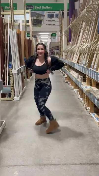 See big titties at Menards