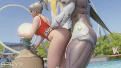 Lifeguard Mercy getting fucked (Bewyx) [Overwatch]