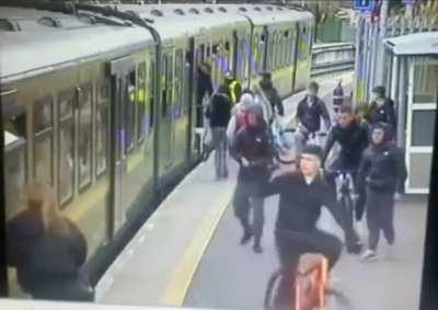 Teenagers putting people in extreme danger just for fun. Luckily the last woman only suffered minor injuries