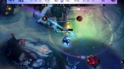 Zeka solo kills Faker 3 times and gets a triple and quadra on his Akali